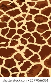abstract giraffe skin design background vector art