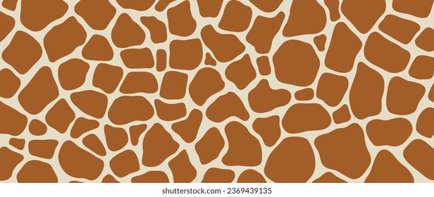 Abstract giraffe skin pattern background. Abstract art background vector design with animal skin, doodle. Creative illustration for fabric, prints, cover, wrapping paper, textile, wallpaper.