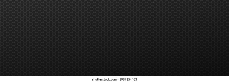 Abstract gird hexagons background. Minimal carbon gears with techno ornament tracery and abstract vector monochrome