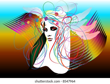 abstract girl