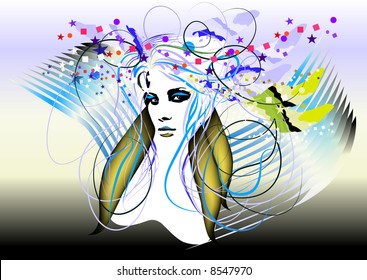 abstract girl