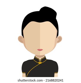 Abstract Girl Avtar Character.In fiction, a character is a person or other being in a narrative vector illustration. many uses for advertising, book page, paintings, printing, mobile wallpaper, mobile