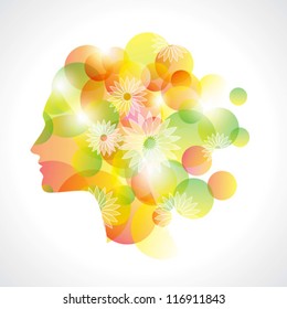 abstract girl graphics