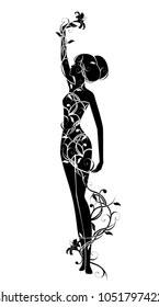 Abstract girl spring