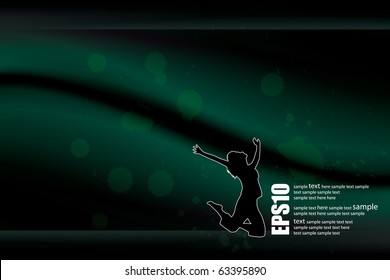 Abstract girl vector illustration