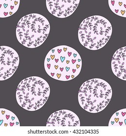 Abstract girly seamless pattern