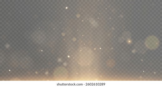 Abstract glare, bokeh soft warm glow color. Vector illustration for backgrounds and textures