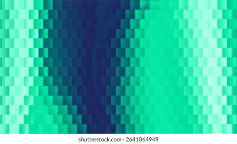 Abstract Glass Background with Ribbed Texture, Blue Green Gradient, and Premium 3D Effect. Vertical Lines and Pattern for Modern Decor, Wallpaper, or Cosmetic Design.