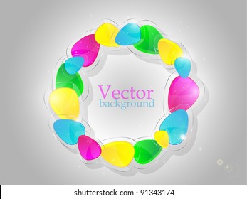 Abstract glass background. Vector illustration.
