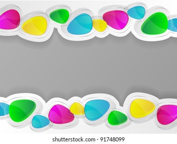 Abstract glass background. Vector illustration.