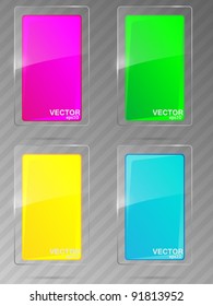 Abstract glass background. Vector illustration.