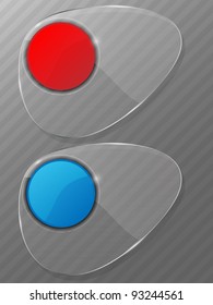 Abstract glass background. Vector illustration.