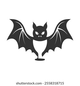 Abstract glass bat, logo design inspiration