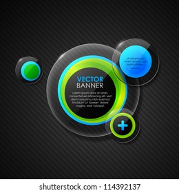 Abstract glass bubble design