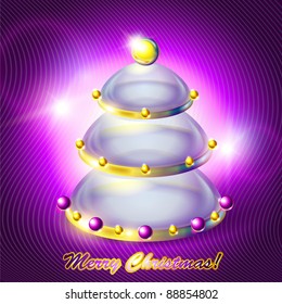Abstract glass Christmas tree