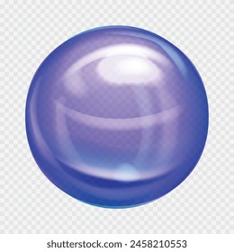 Abstract glass color spheres. Ball shiny transparent.