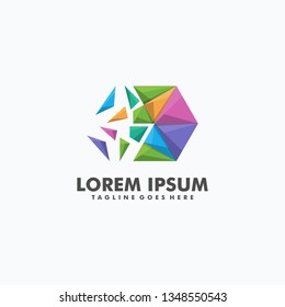 Abstract Glass Concept illustration vector template. Suitable for Creative Industry, Multimedia, entertainment, Educations, Shop, and any related business