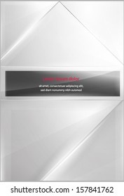 Abstract glass cover design. Vector eps10.