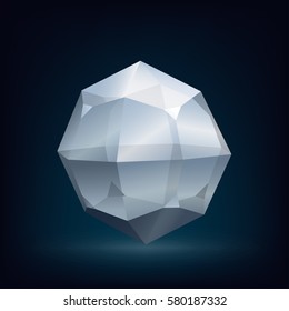 Conjunto de diseño de polilla de cristal abstracto y bajo cristal. Ilustración vectorial.
