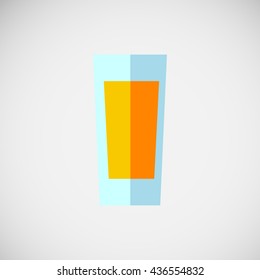 abstract glass of juice in the background.