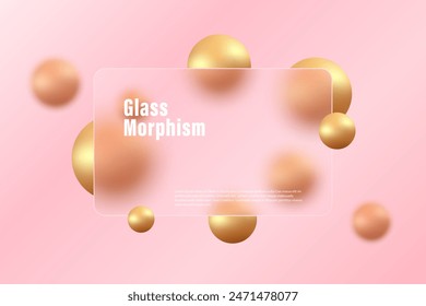 Fondo Abstractas del morfismo del vidrio, ilustración de la página de aterrizaje.