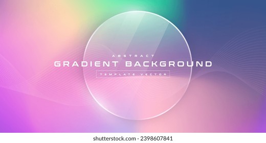 Abstract glass morphism colorful gradient background, futuristic wallpaper branding, business card, soft pastel color, geometric line dot tech, digital cyber ai technology presentation template vector