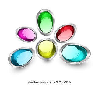 Abstract glass shape