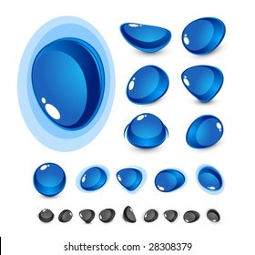 Abstract glass shapes