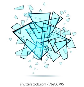 Abstract glass shapes