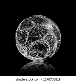 Abstract Glass Sphere Vector illustration