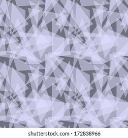 Abstract glass triangles seamless pattern. 