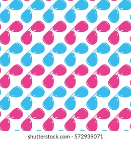 Abstract glasses pattern background