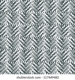 Abstract glasses refraction herringbone texture. Seamless pattern. Vector.