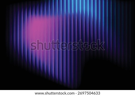 Abstract Glassy Purple and Blue Gradient Light on Dark Background	
