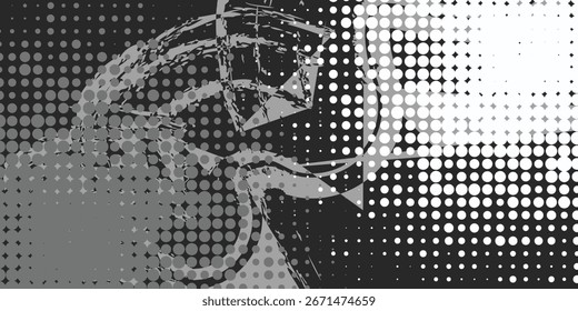 Abstractas glitch art con líneas diagonales y ruido digital en tonos en escala de grises. Diseño futurista moderno de la textura, fondo distorsionado del modelo, perfecto para   pincel