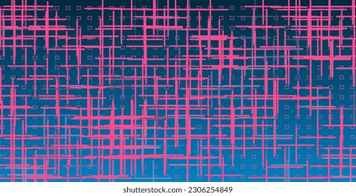 An abstract glitch art grid shape background image and hexagonal background 