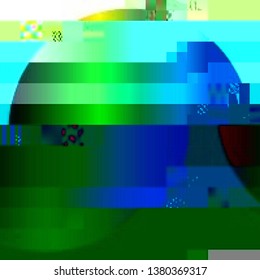 Abstract glitch background. Cyberpunk concept. Vector illustration of a distorted surface. Colorful techno backdrop with aesthetics of vaporwave style of 80's.