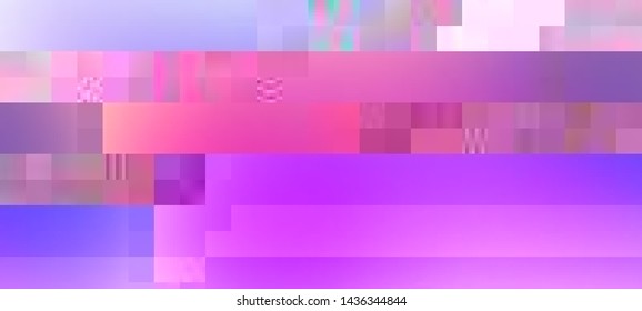 Abstract glitch background. Cyberpunk concept. Colorful techno backdrop with aesthetics of vaporwave style of 80's. The image format is suitable for printing on a mug.