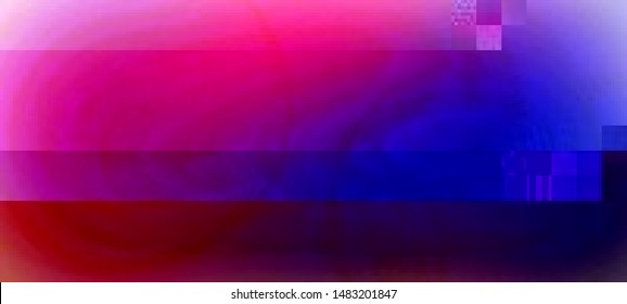 Abstract glitch background. Cyberpunk concept. Colorful techno backdrop with aesthetics of vaporwave style of 80's. Vector illustration. Creative graphic design for poster,brochure,flyer and card.