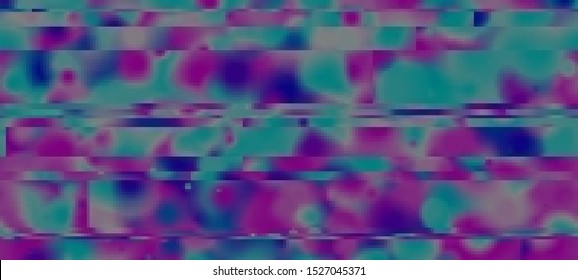 Abstract glitch background. Cyberpunk concept. Colorful techno backdrop with aesthetics of vaporwave style of 80's. The image format is suitable for printing on a mug.