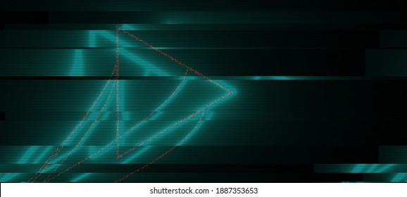 Resumen del fondo de la falla eléctrica. Formas geométricas brillantes de neón. Papel tapiz ciberpunk en un estilo de los años 80. Concepto futurista. EPS 10. Diseño gráfico creativo para afiches, folletos, volantes y tarjetas.