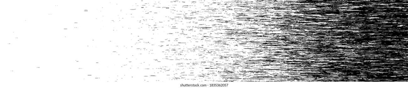 Abstract glitch background. Halftone pattern with noise effect. Broken computer code. Black vector texture.
