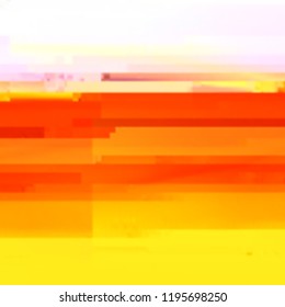 Abstract glitch background. Vector illustration of a distorted surface. Cyberpunk concept. Modern techno backdrop.