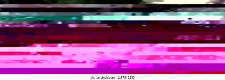 Abstract glitch background. Vector illustration of a distorted surface. Cyberpunk concept. Modern techno backdrop.