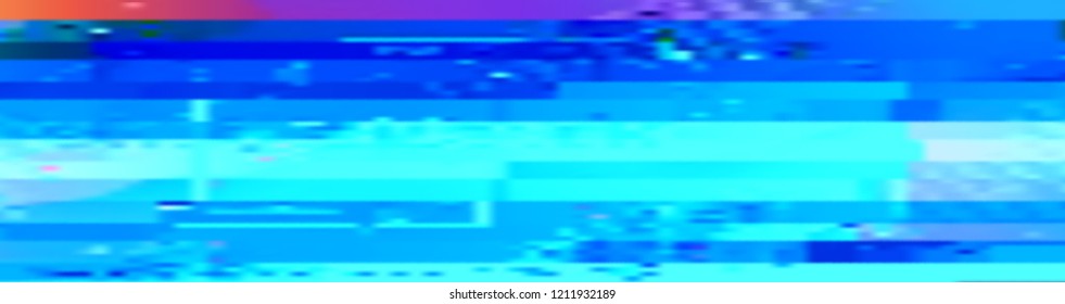 Abstract glitch background. Vector illustration of a distorted surface. Cyberpunk concept. Colorful techno backdrop in a retro style.