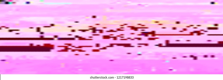 Abstract glitch background. Vector illustration of a distorted surface. Cyberpunk concept. Modern techno backdrop.