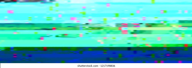 Abstract glitch background. Vector illustration of a distorted surface. Cyberpunk concept. Modern techno backdrop.