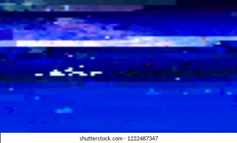 Abstract glitch background. Vector illustration of a distorted surface. Cyberpunk concept. Modern techno backdrop.