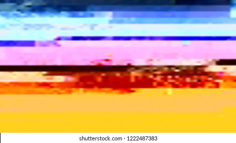 Abstract glitch background. Vector illustration of a distorted surface. Cyberpunk concept. Modern techno backdrop.