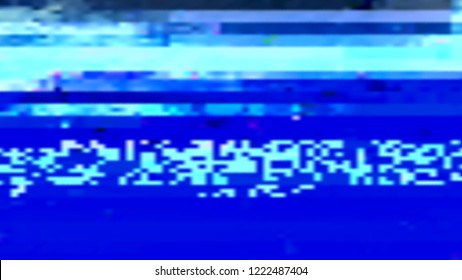 Abstract glitch background. Vector illustration of a distorted surface. Cyberpunk concept. Modern techno backdrop.